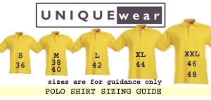 Polo Shirt Sizing Information