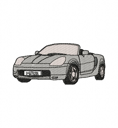 Toyota MR2 Embroidery Design