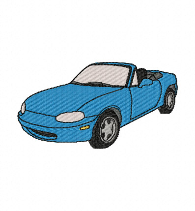 Mazda MX5 Mk2 Embroidery Design