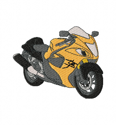 Suzuki Hayabusa Embroidery Design