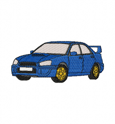 Subaru Impreza Embroidery Design